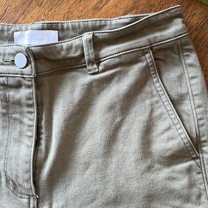 Everlane crop jeans in sage green